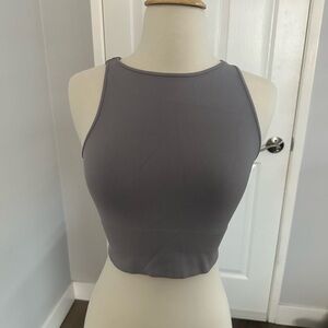 Gray Crop Top